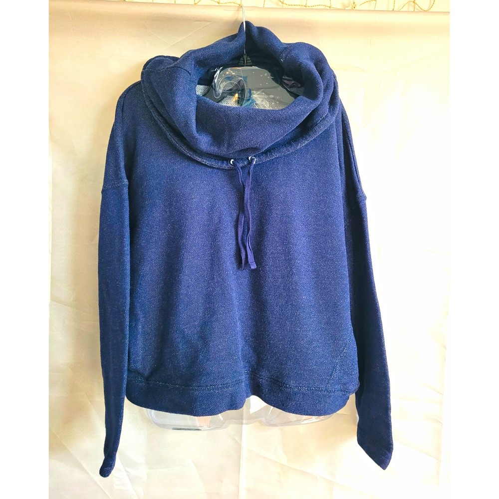 Lauren Jeans Co. Ralph Lauren Blue Pullover Hoodie Women's XL Drawstring LS